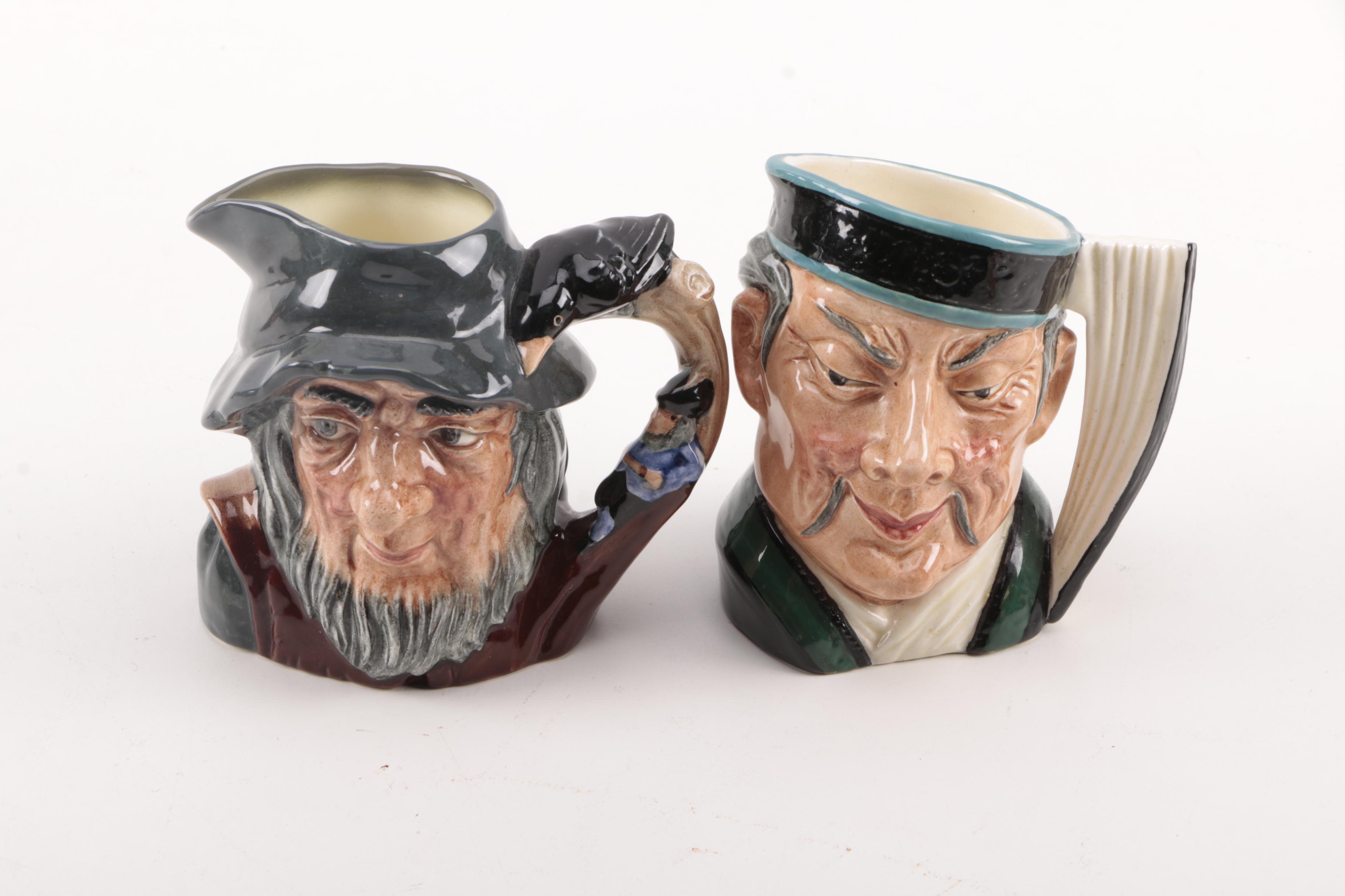 Miniature Set of Royal Doulton Toby Character Jugs