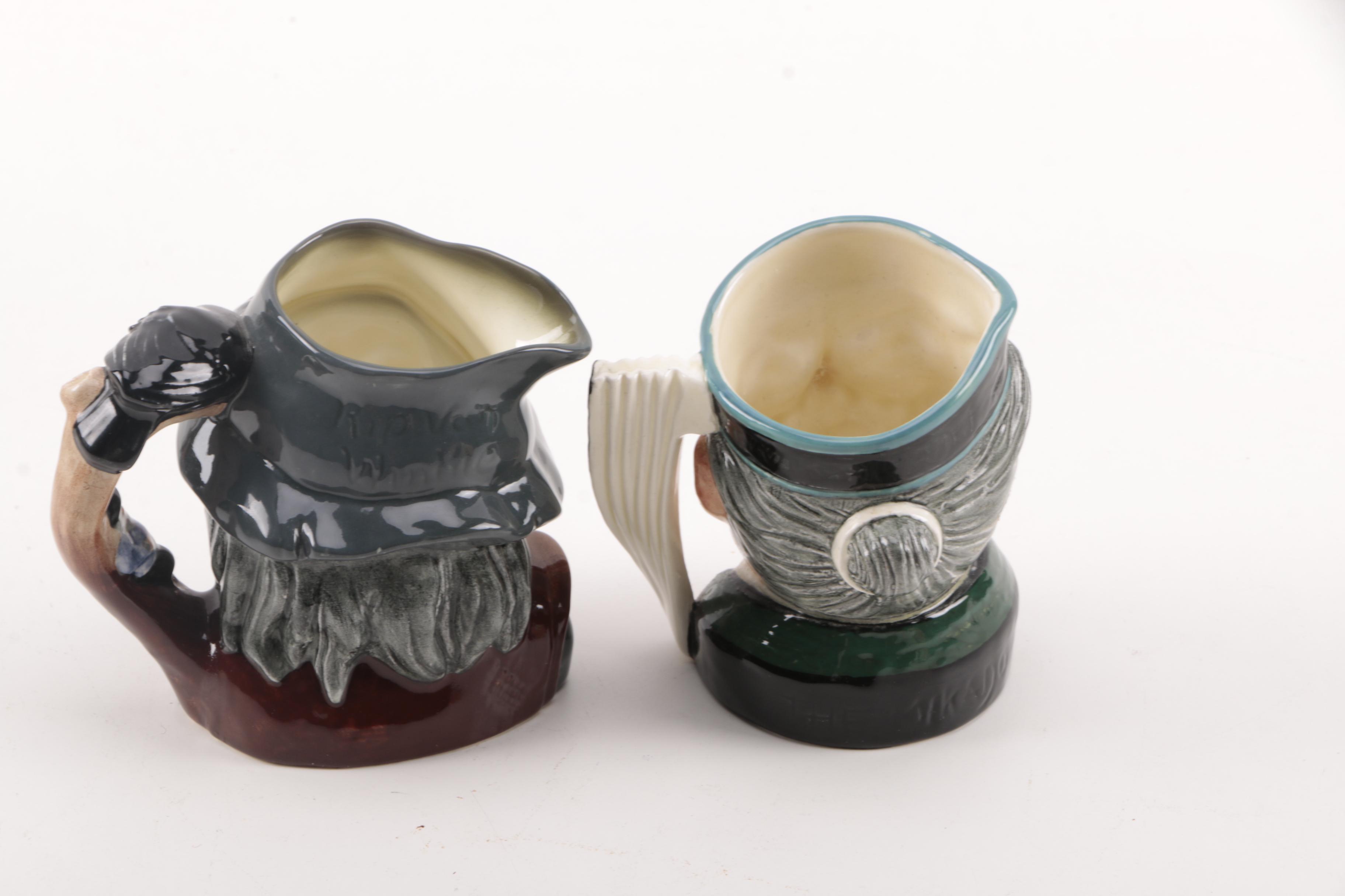 Miniature Set of Royal Doulton Toby Character Jugs