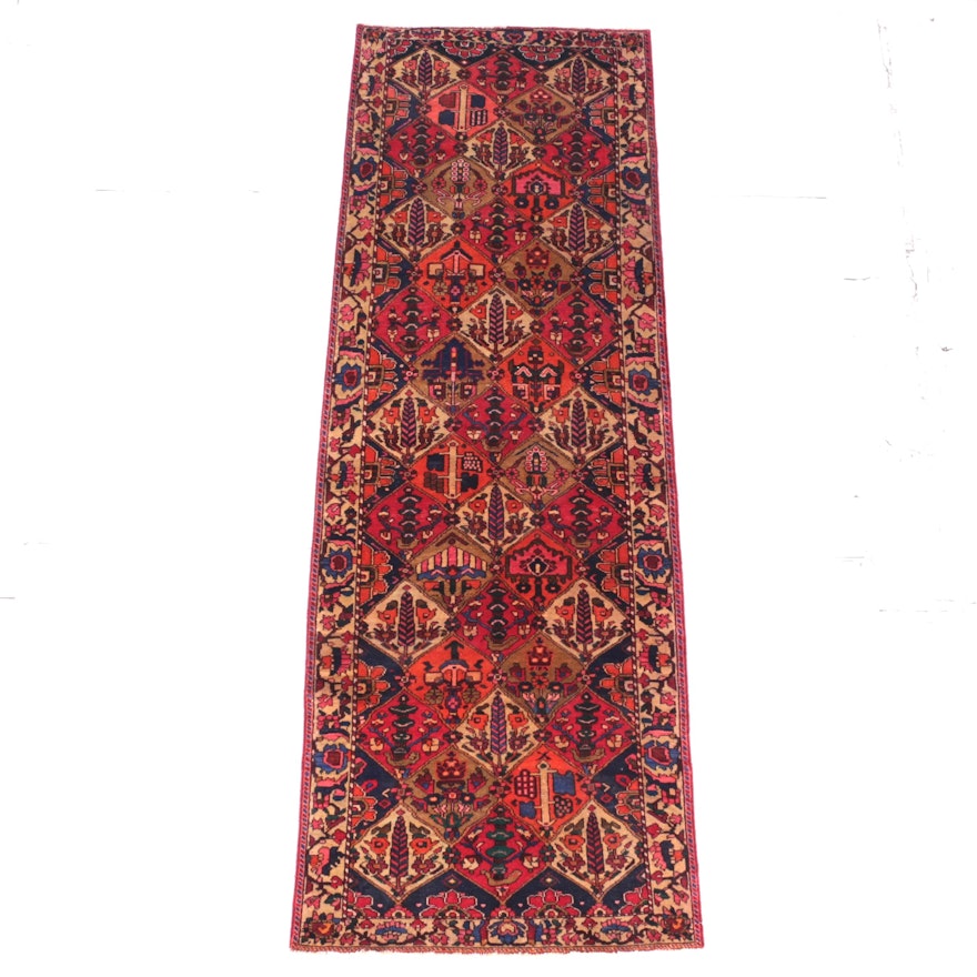 Hand-Knotted Bakhtiari Carpet Runner