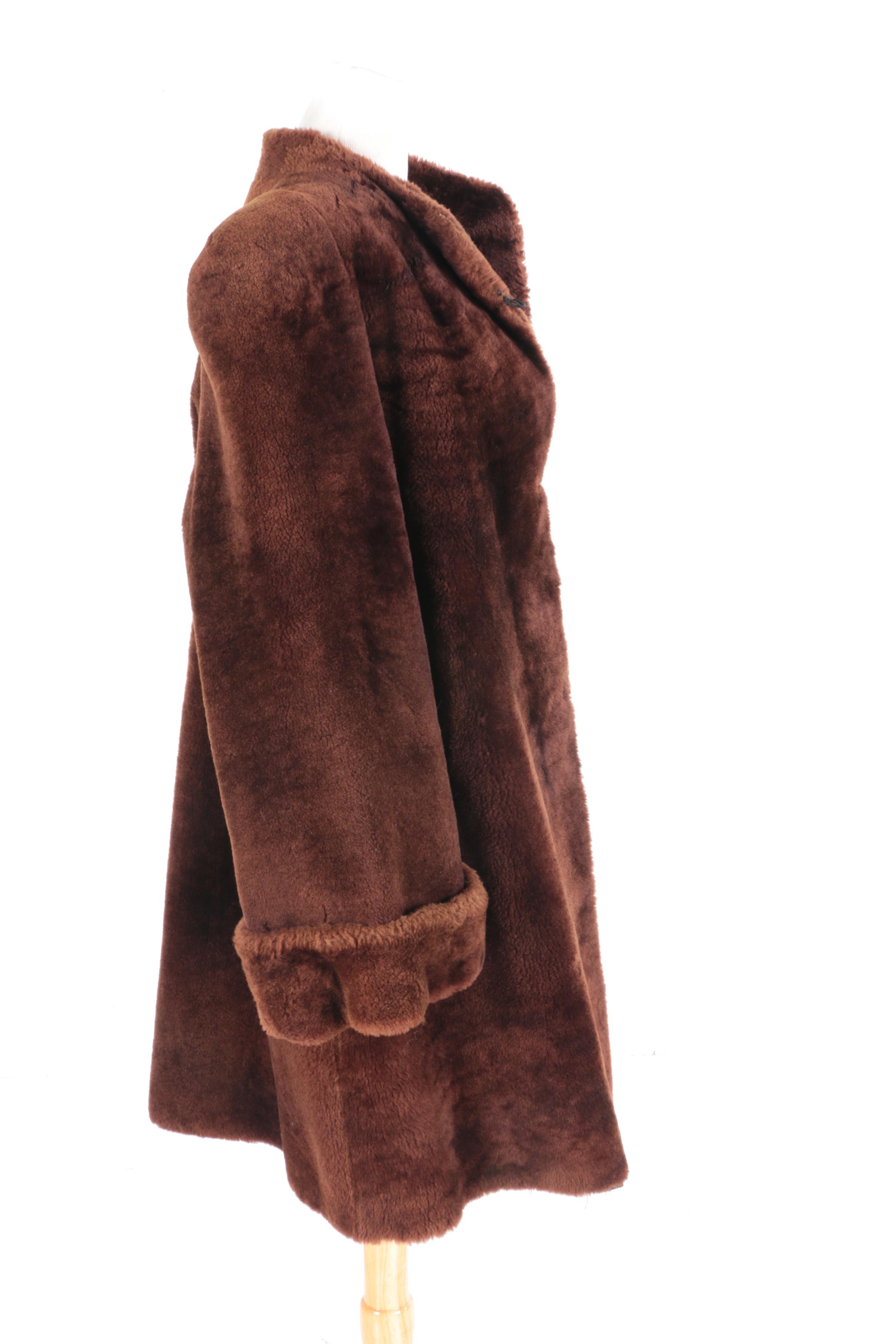 Vintage Strawbridge & Clothier Brown Mouton Coat