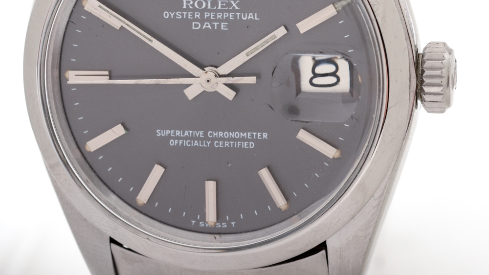 1975 Rolex Date Stainless Steel Watch