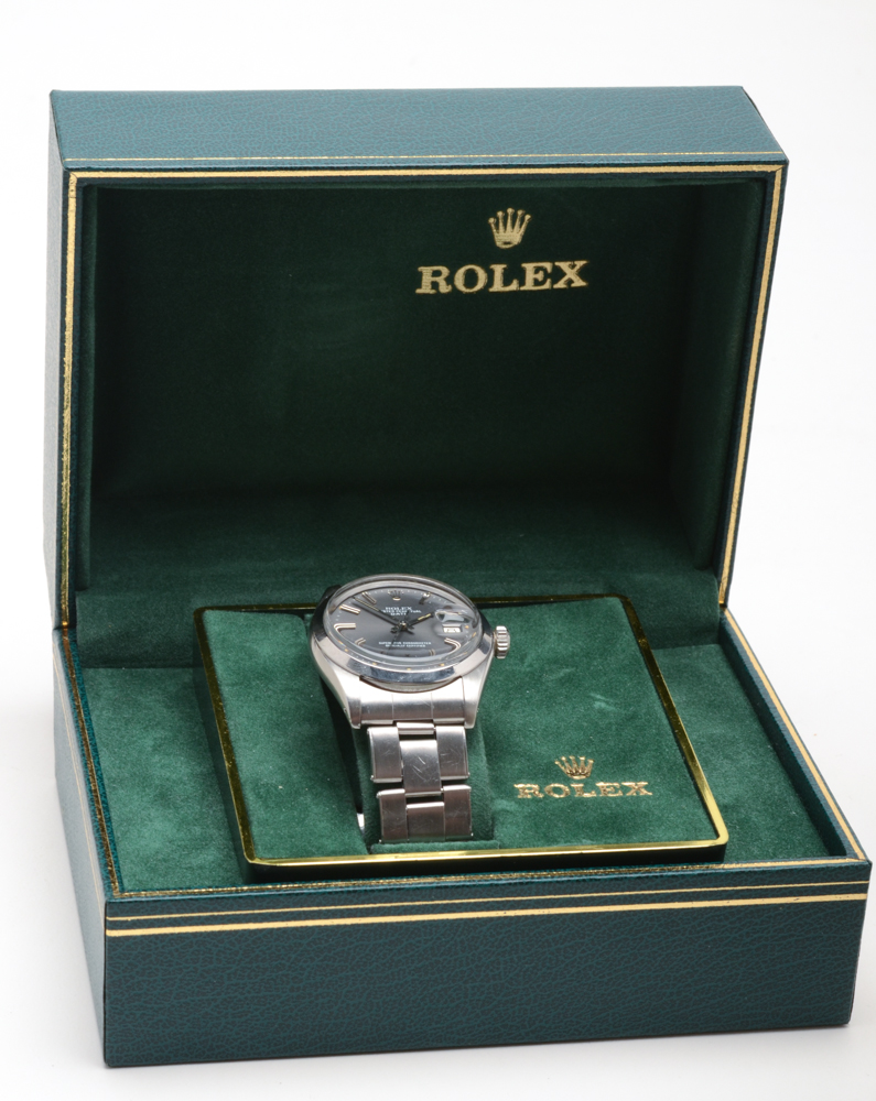 1975 Rolex Date Stainless Steel Watch