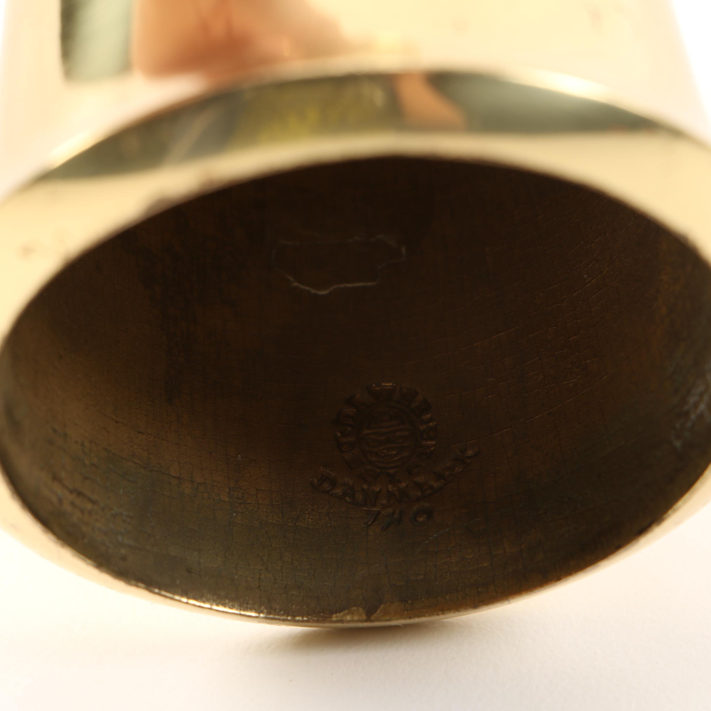 Pair of Jens Quistgaard Brass Candlestick Holders