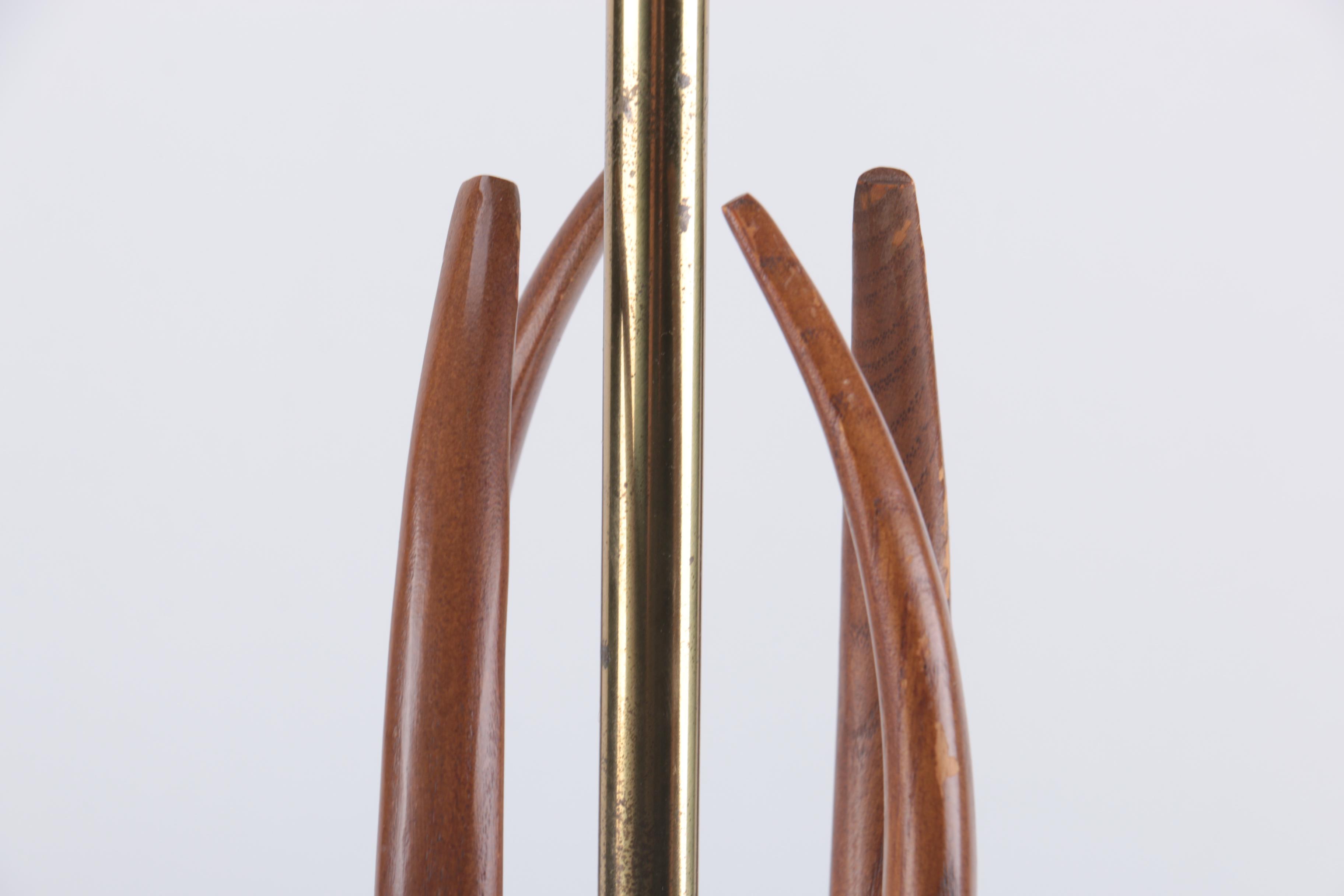 Mid Century Modern Wood Table Lamp
