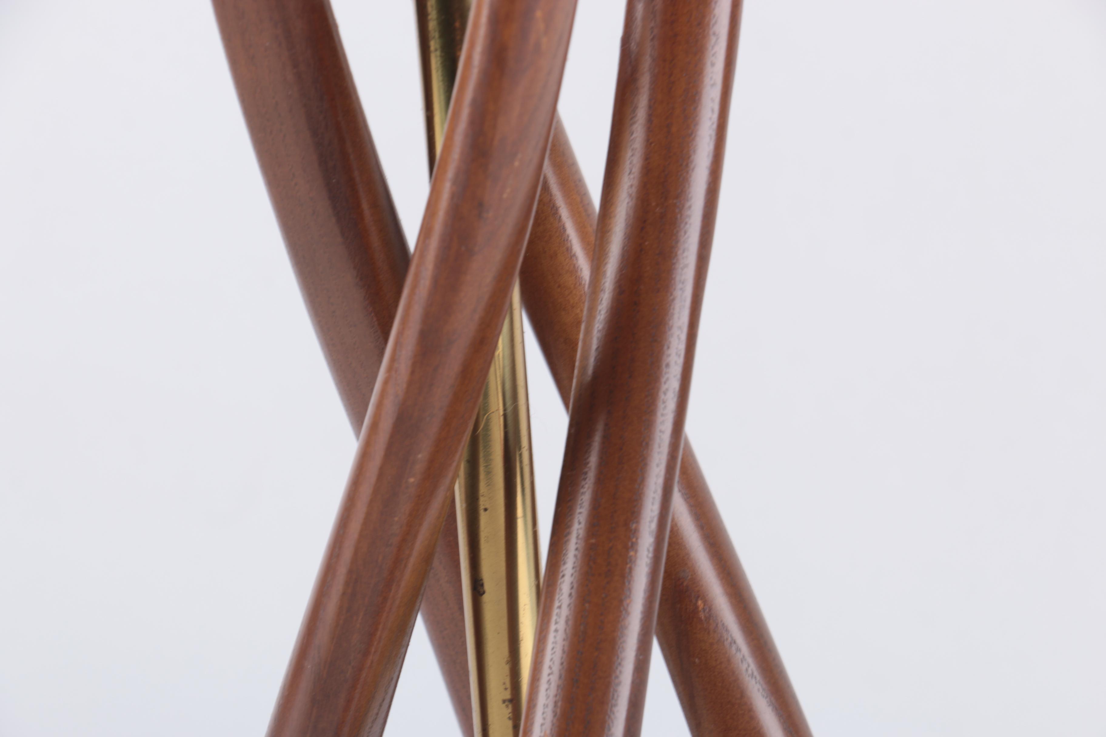 Mid Century Modern Wood Table Lamp