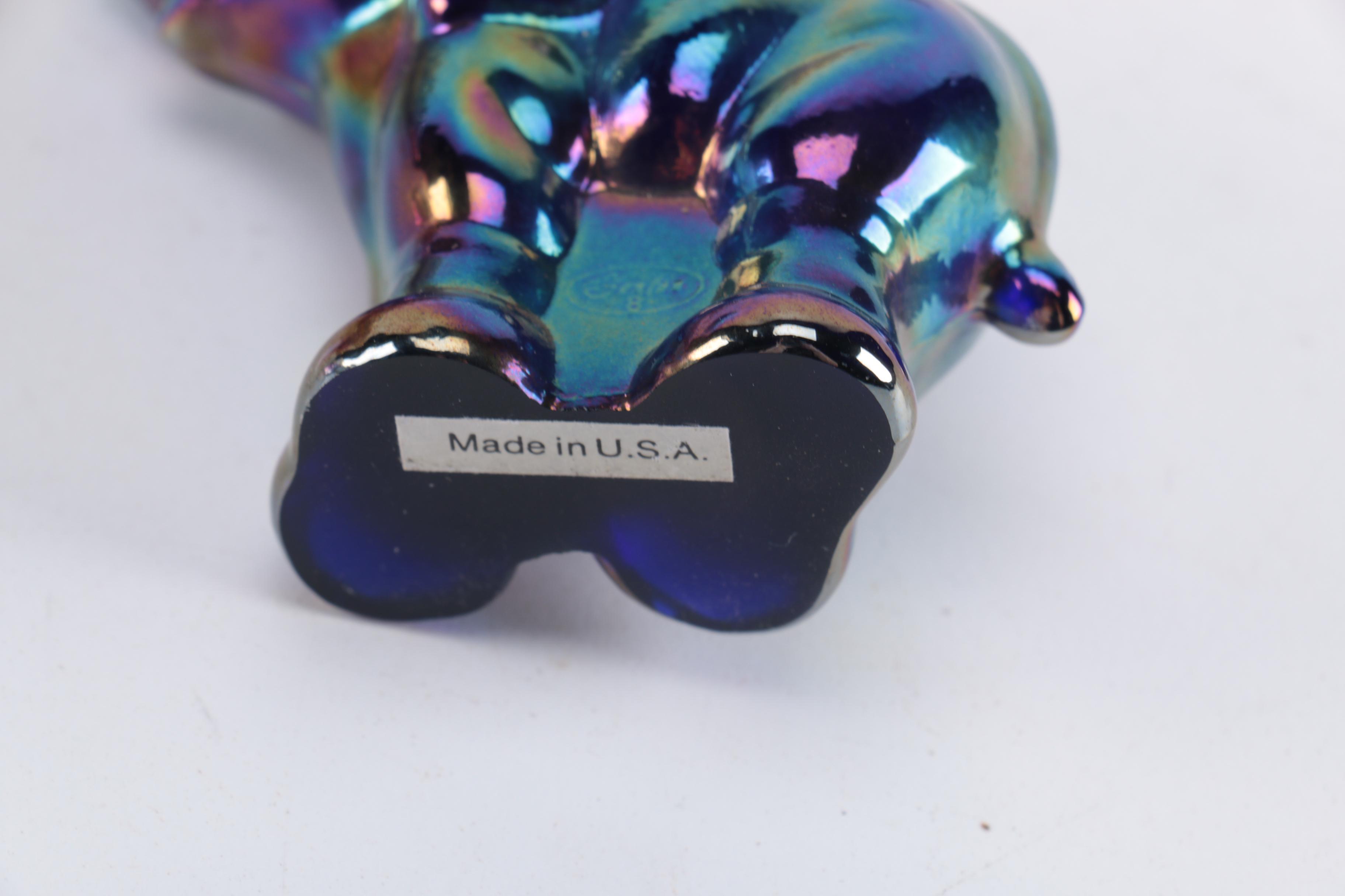 Carnival Glass Egg Plate and Decor