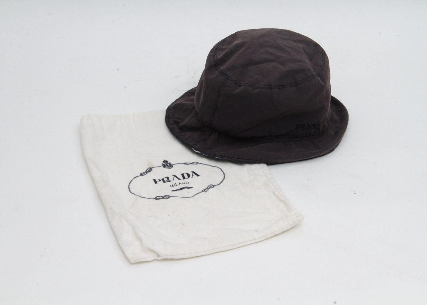 Prada Grey Bucket Hat