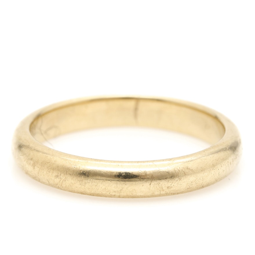 14K Yellow Gold Ring Band