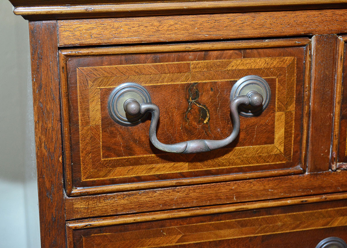 George III Style Inlaid Chest-on-Chest