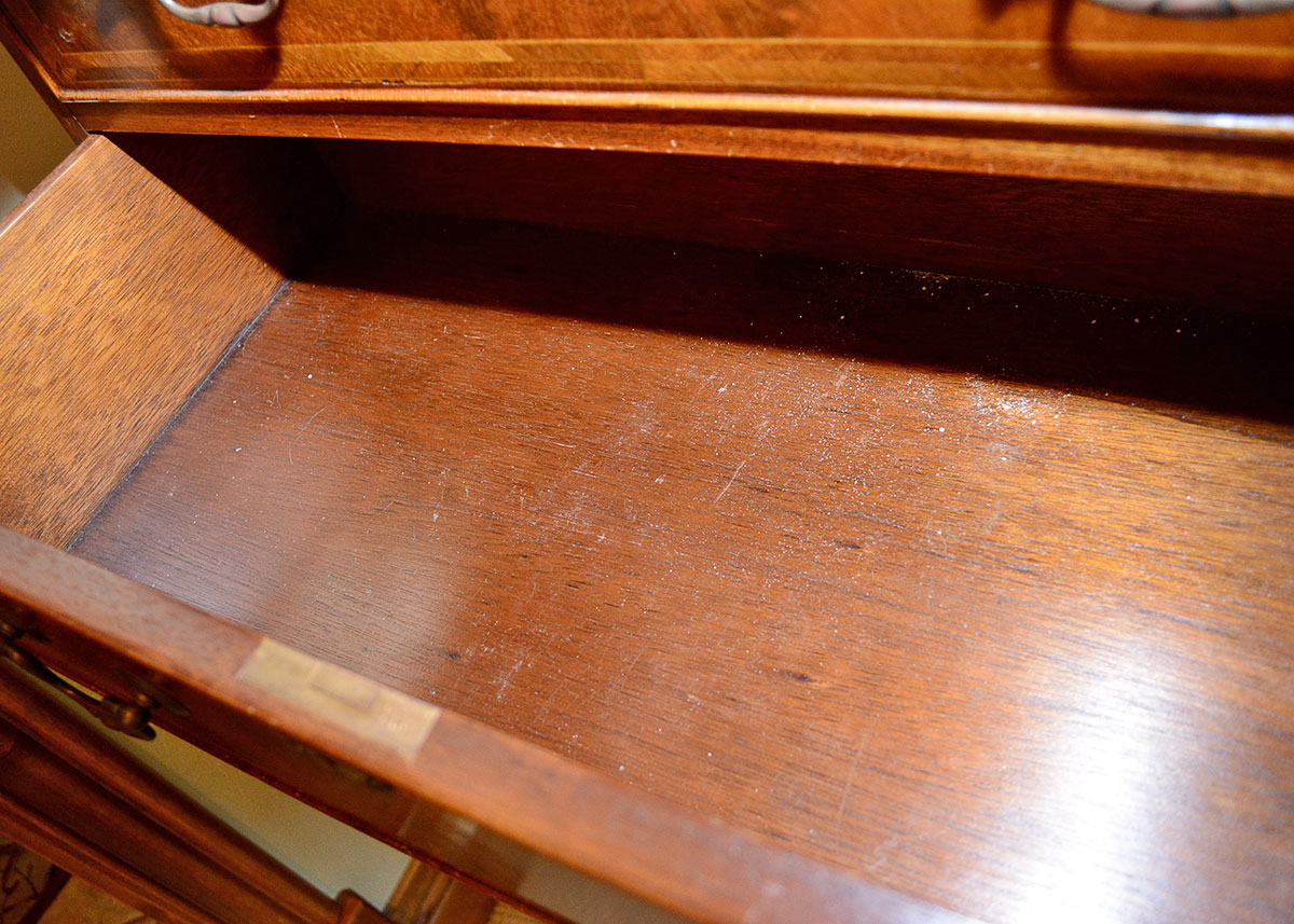 George III Style Inlaid Chest-on-Chest