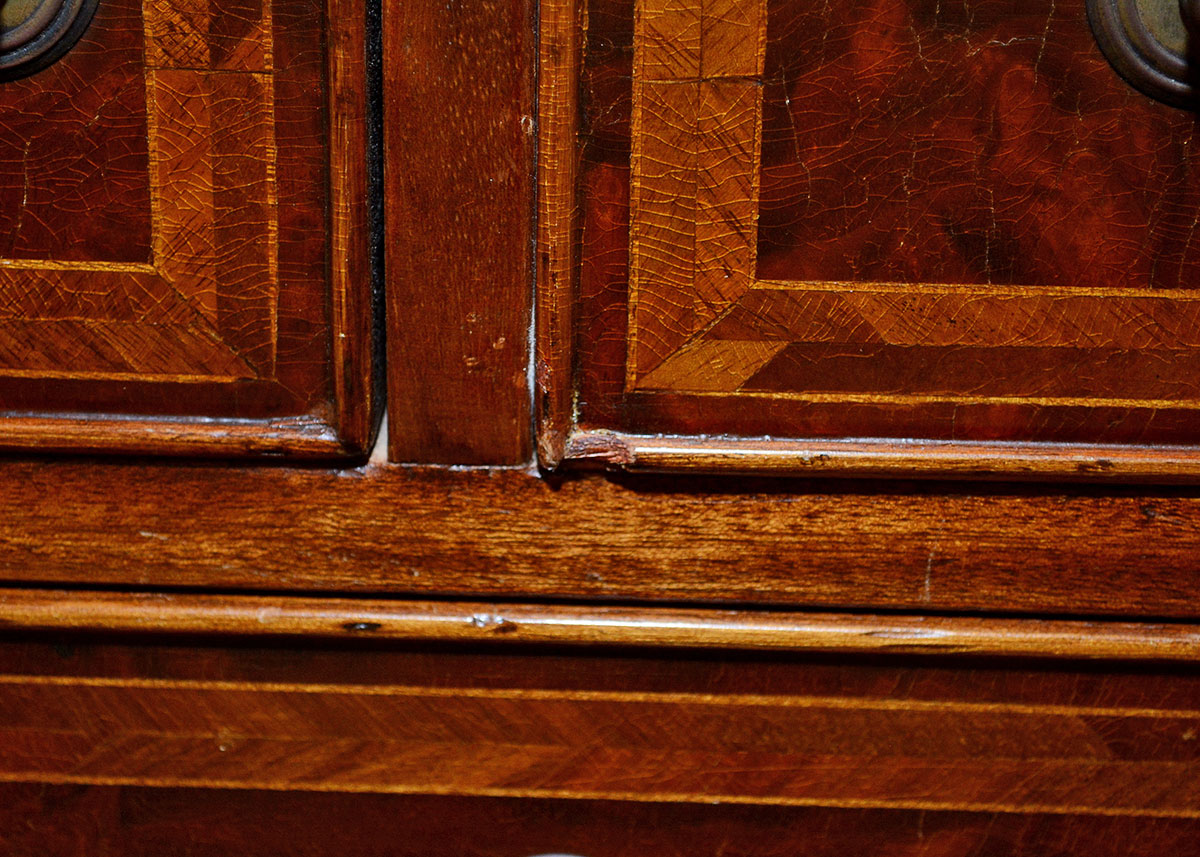 George III Style Inlaid Chest-on-Chest