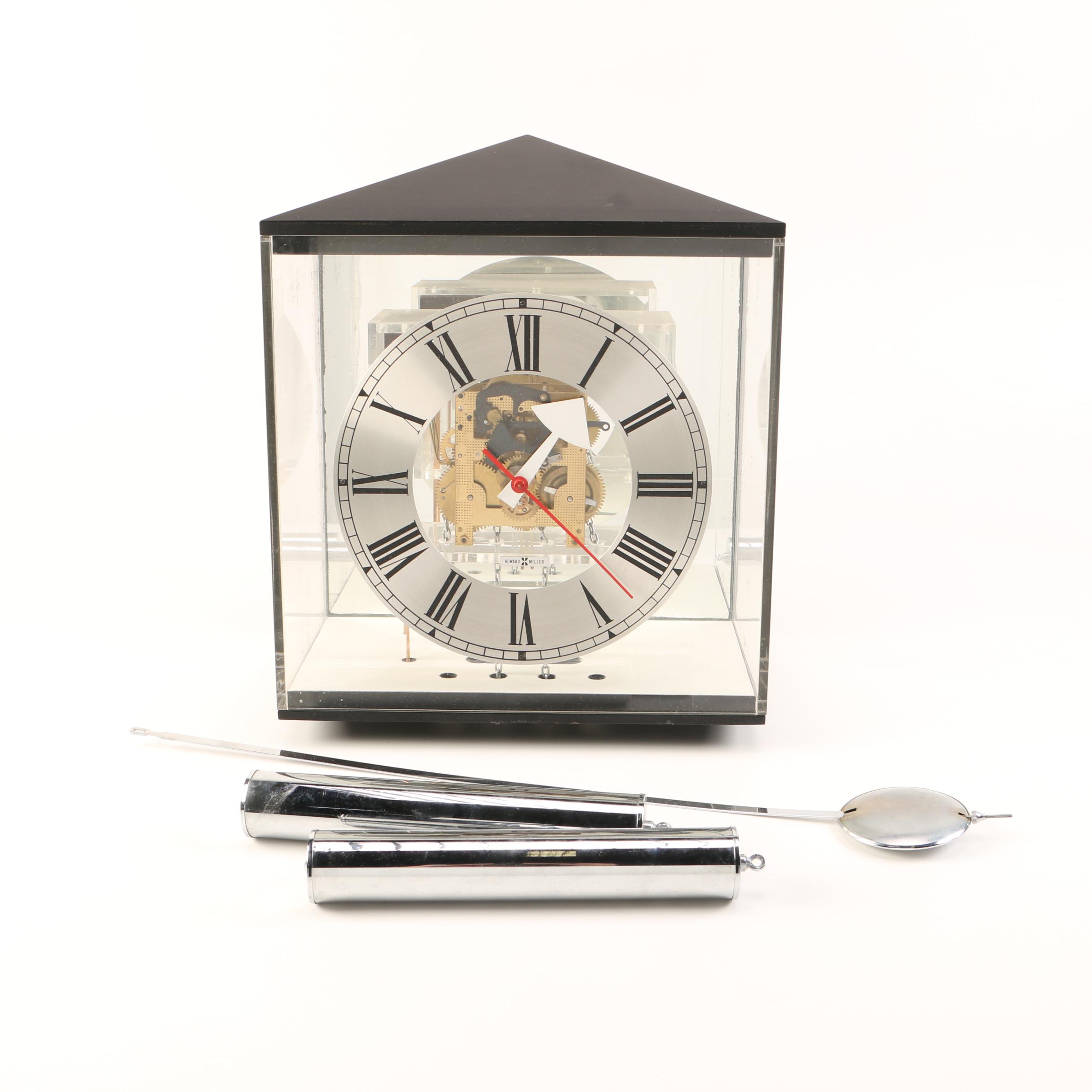Mid Century Modern George Nelson Hanging Grandfather Clock for Howard Miller