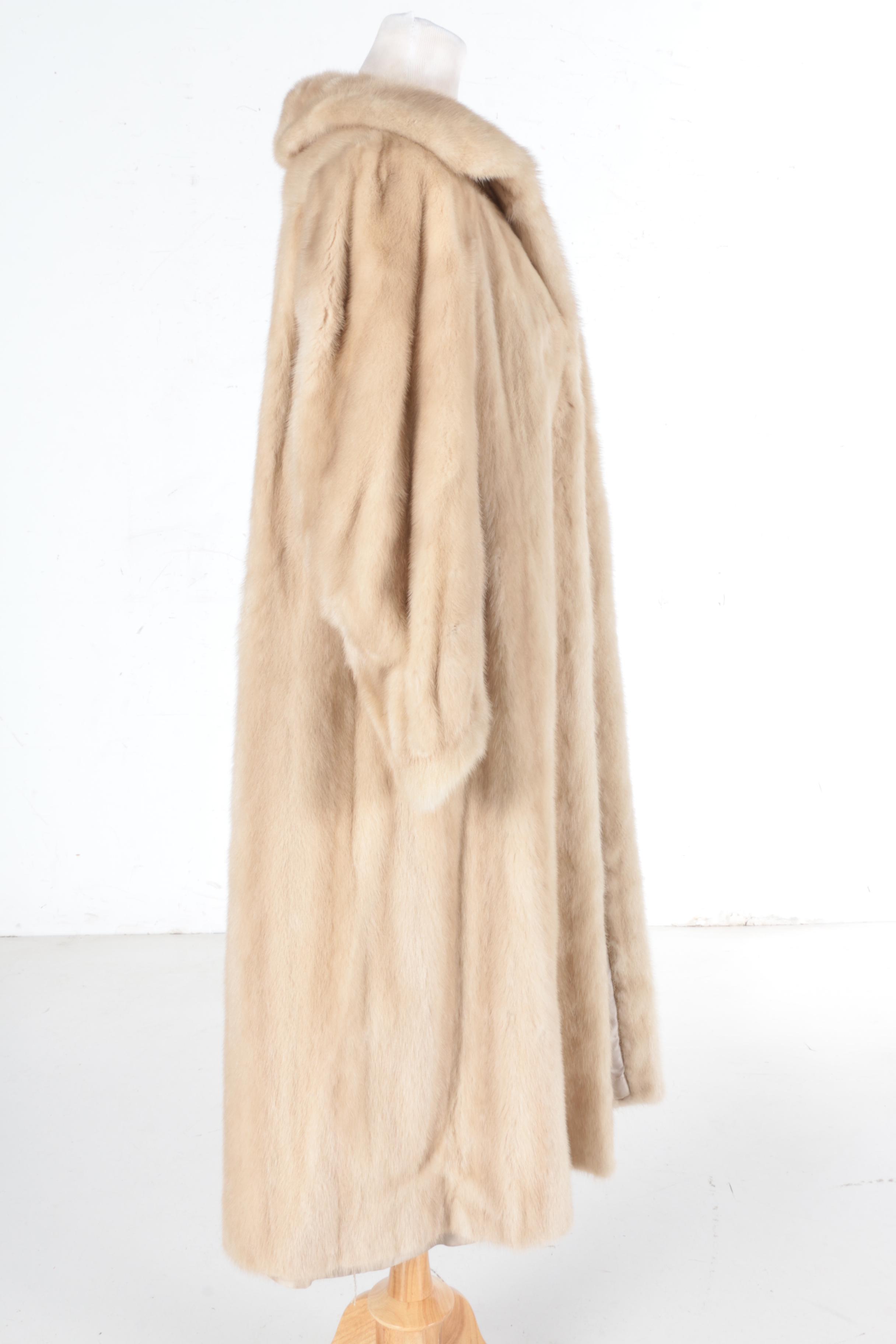 J. Galistino & Co. Full Length Blonde Mink Coat