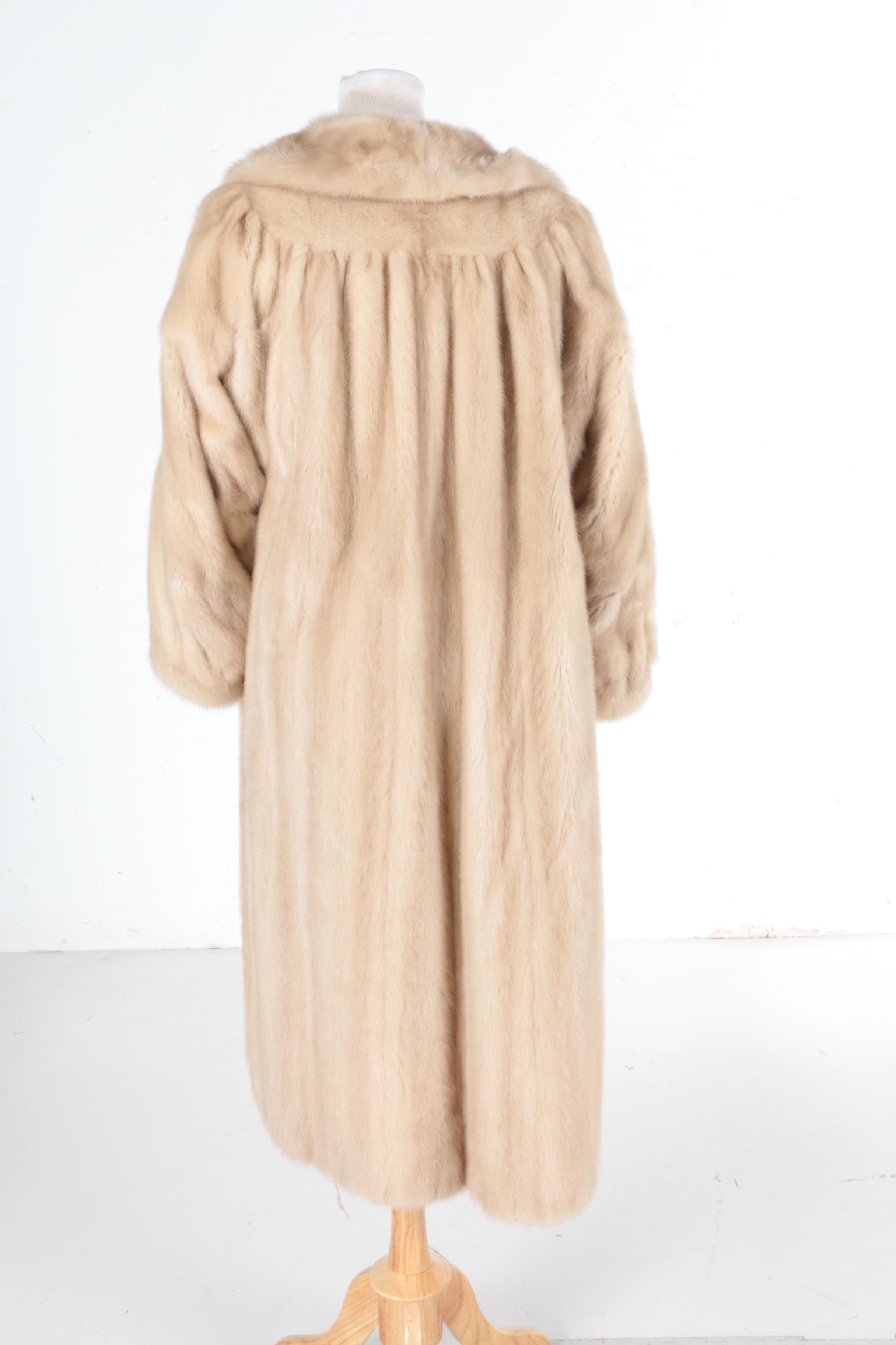 J. Galistino & Co. Full Length Blonde Mink Coat