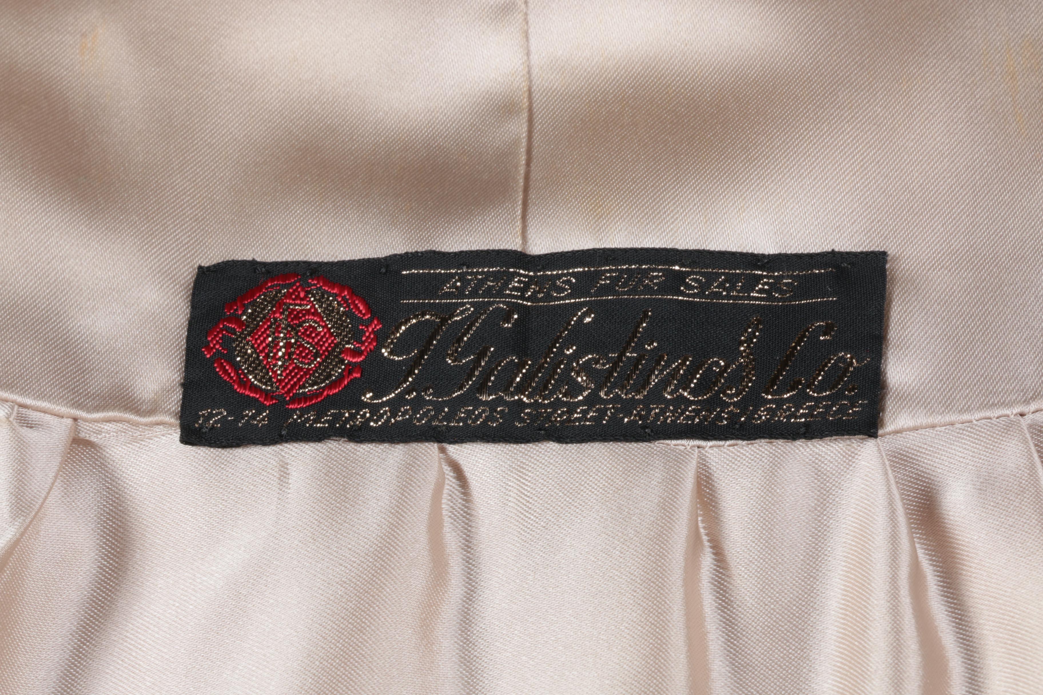 J. Galistino & Co. Full Length Blonde Mink Coat