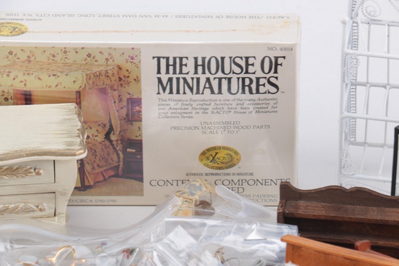 Dollhouse Furniture, Miniature Dolls and Accessories