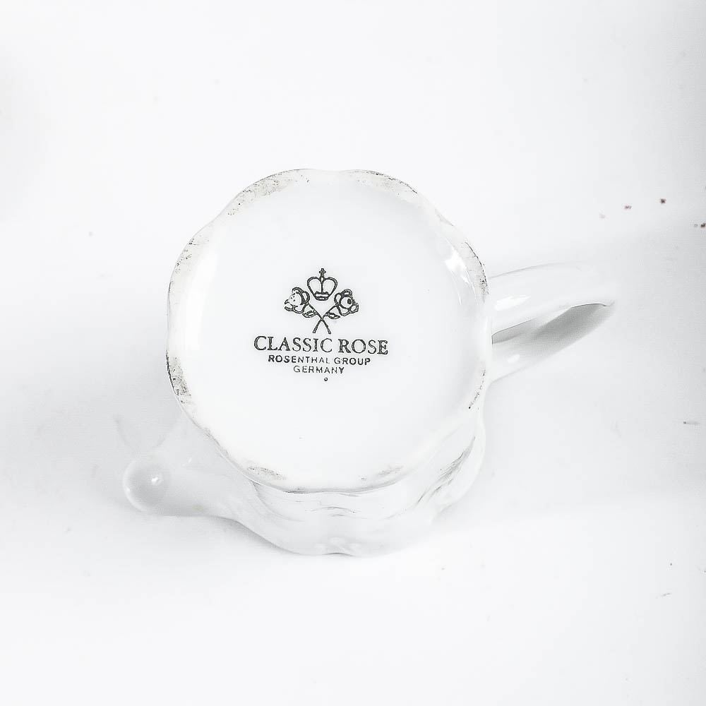 A Collection of Vintage Rosenthal "Classic Rose" Serve Ware Including a Tea Service