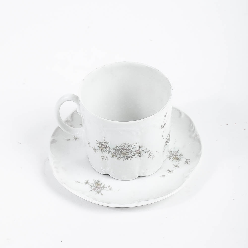 A Collection of Vintage Rosenthal "Classic Rose" Serve Ware Including a Tea Service