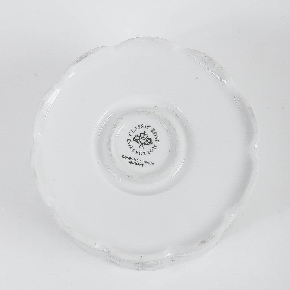 A Collection of Vintage Rosenthal "Classic Rose" Serve Ware Including a Tea Service