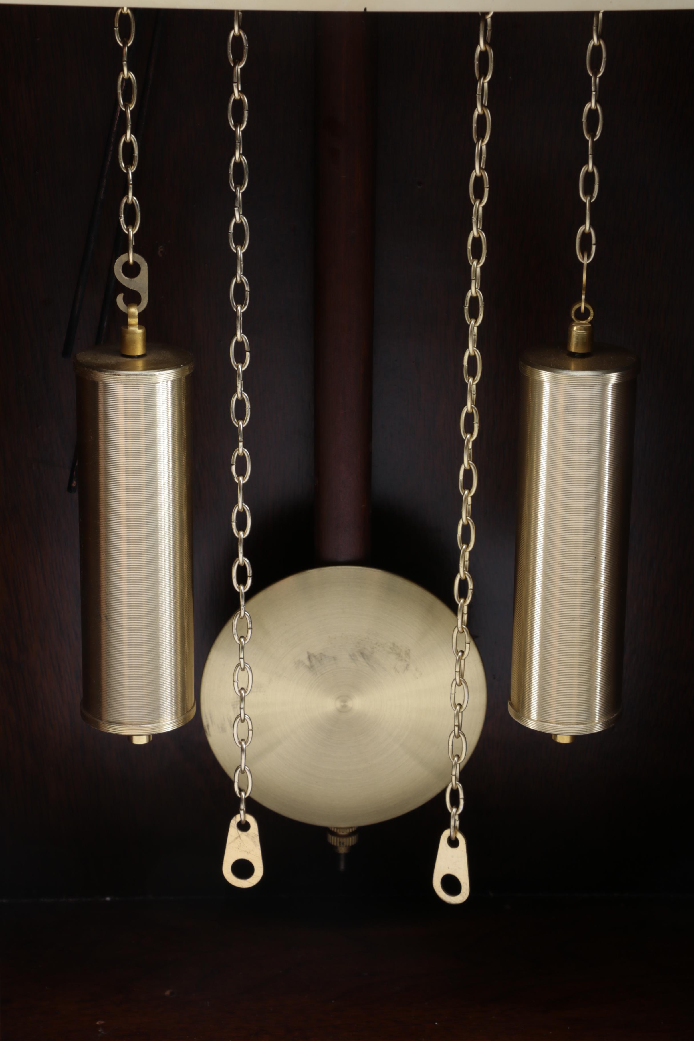 Waltham Wooden 31 Day Chime Wall Clock