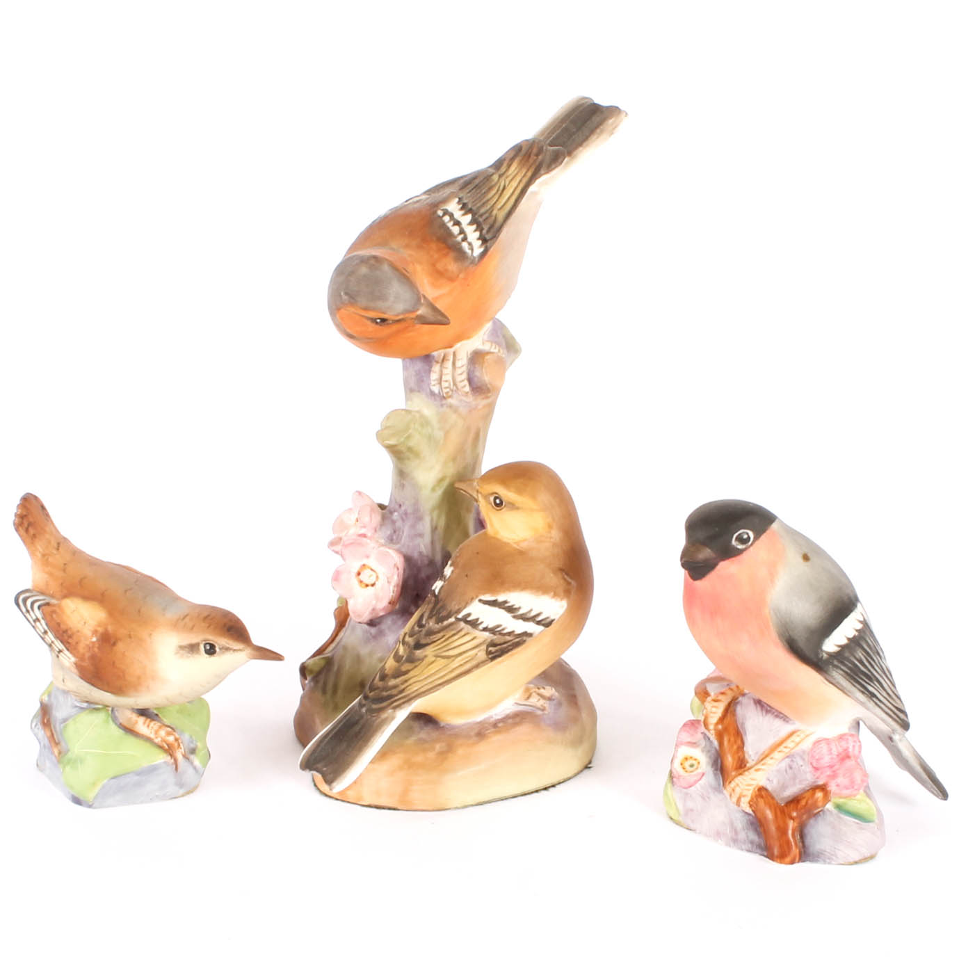 Royal Worcester Hand-Painted Bird Figurines