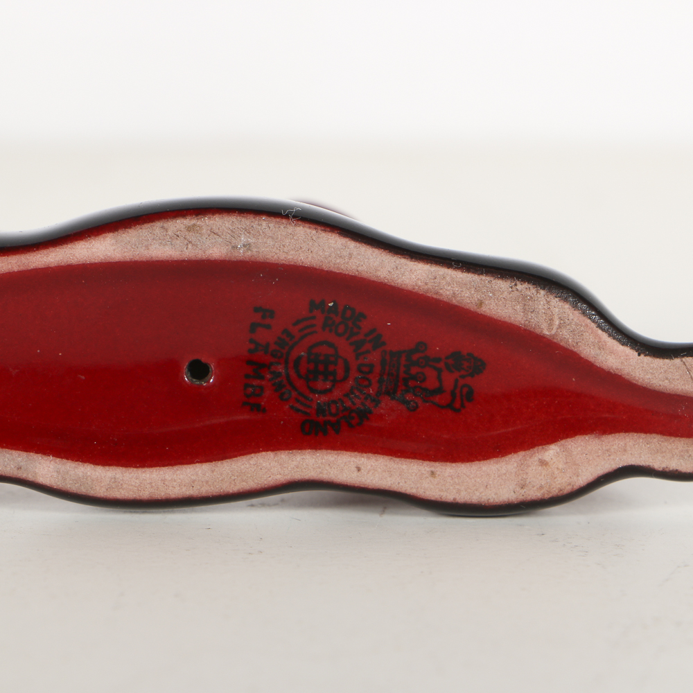 Royal Doulton Flambé Porcelain Rabbit and Bud Vase