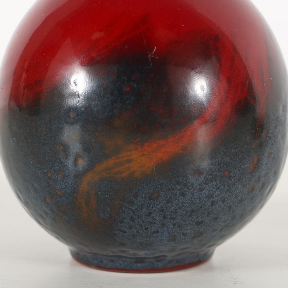 Royal Doulton Flambé Porcelain Rabbit and Bud Vase