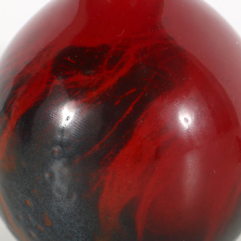 Royal Doulton Flambé Porcelain Rabbit and Bud Vase