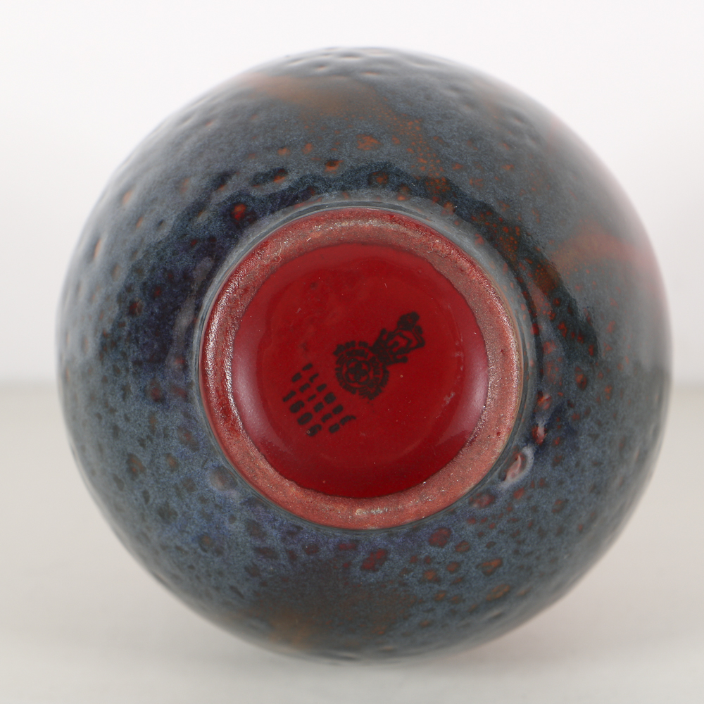 Royal Doulton Flambé Porcelain Rabbit and Bud Vase