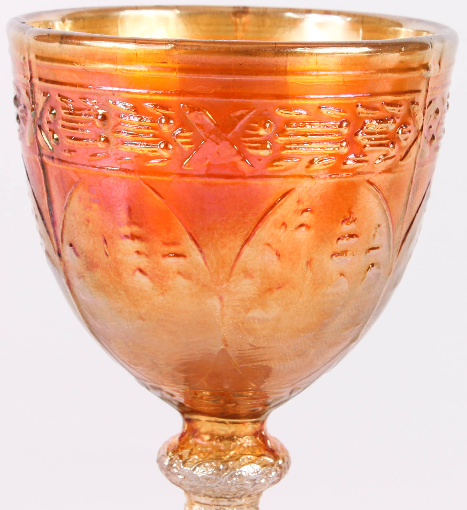 Orange Carnival Glass Assortment