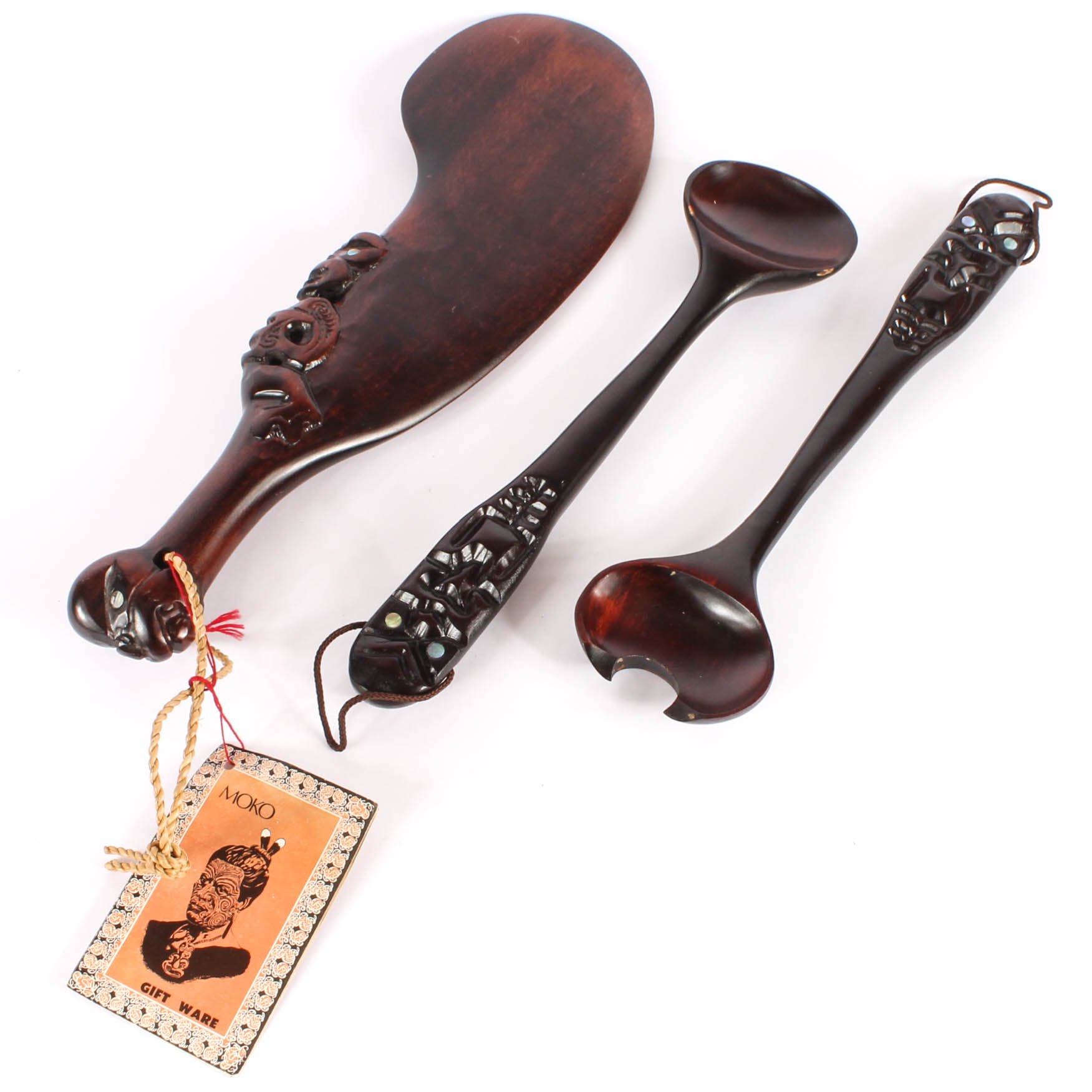 Collection of Carved Wood Tribal Decor