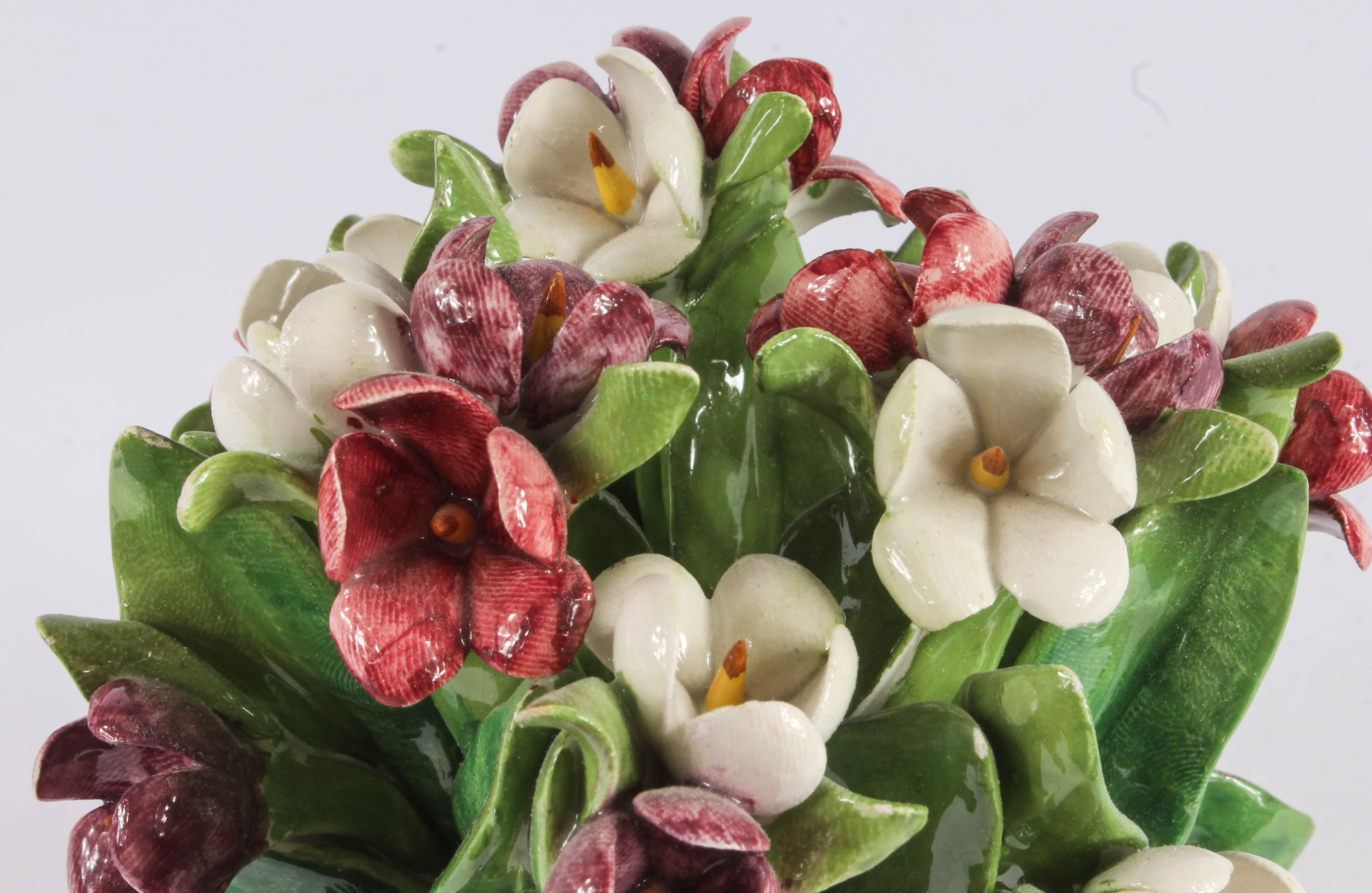 Porcelain Floral Arrangement Figurines