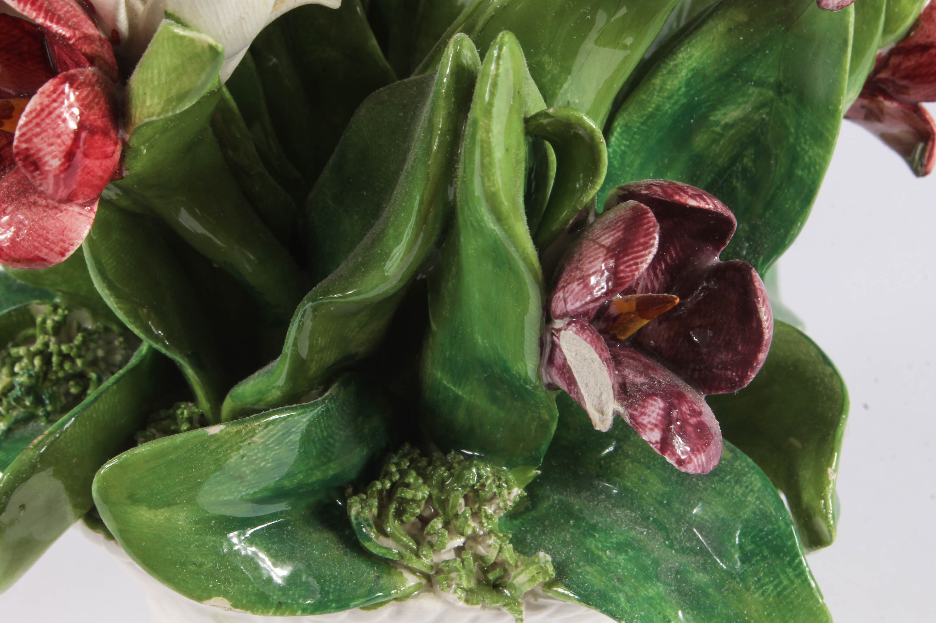 Porcelain Floral Arrangement Figurines