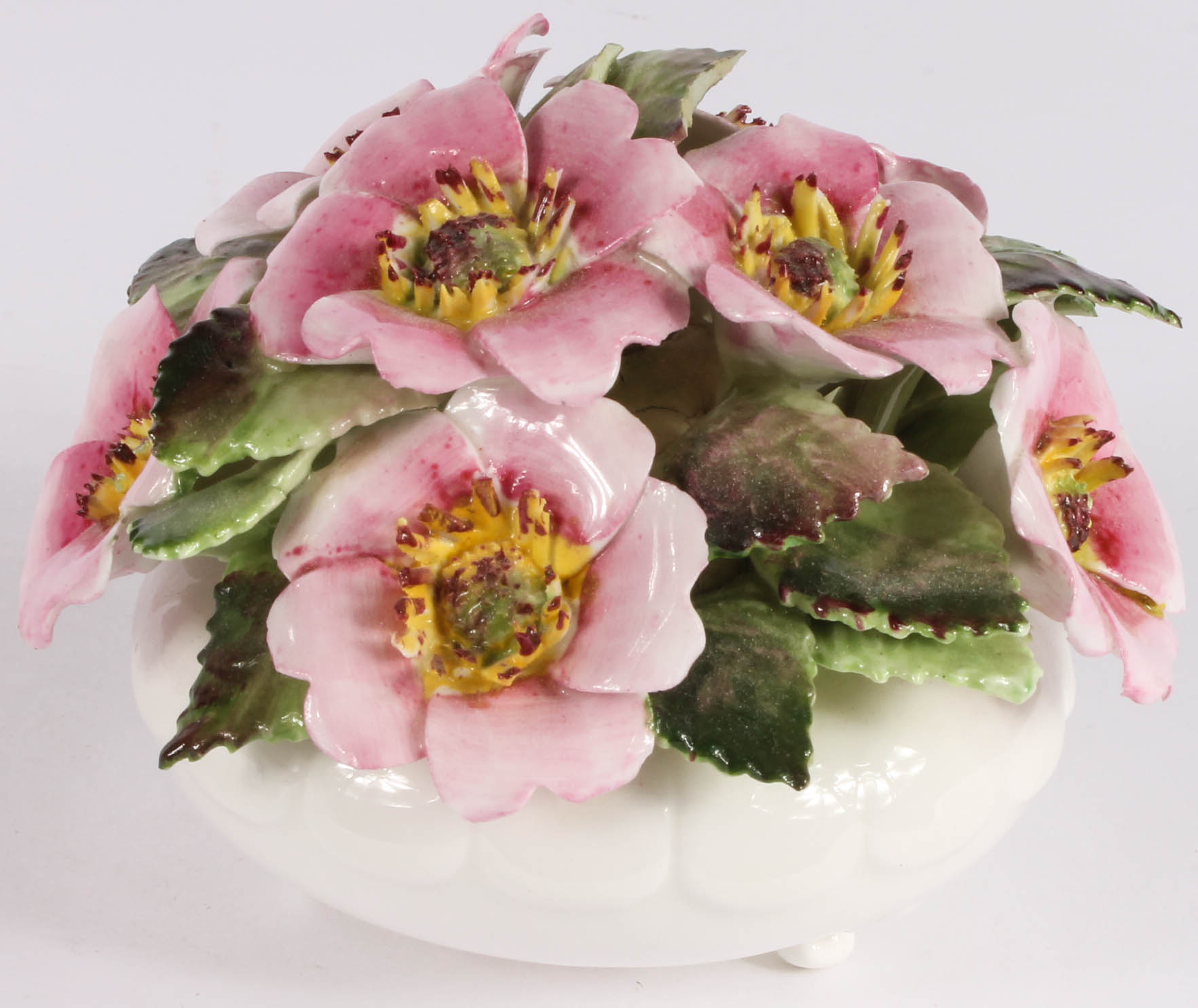 Porcelain Floral Arrangement Figurines