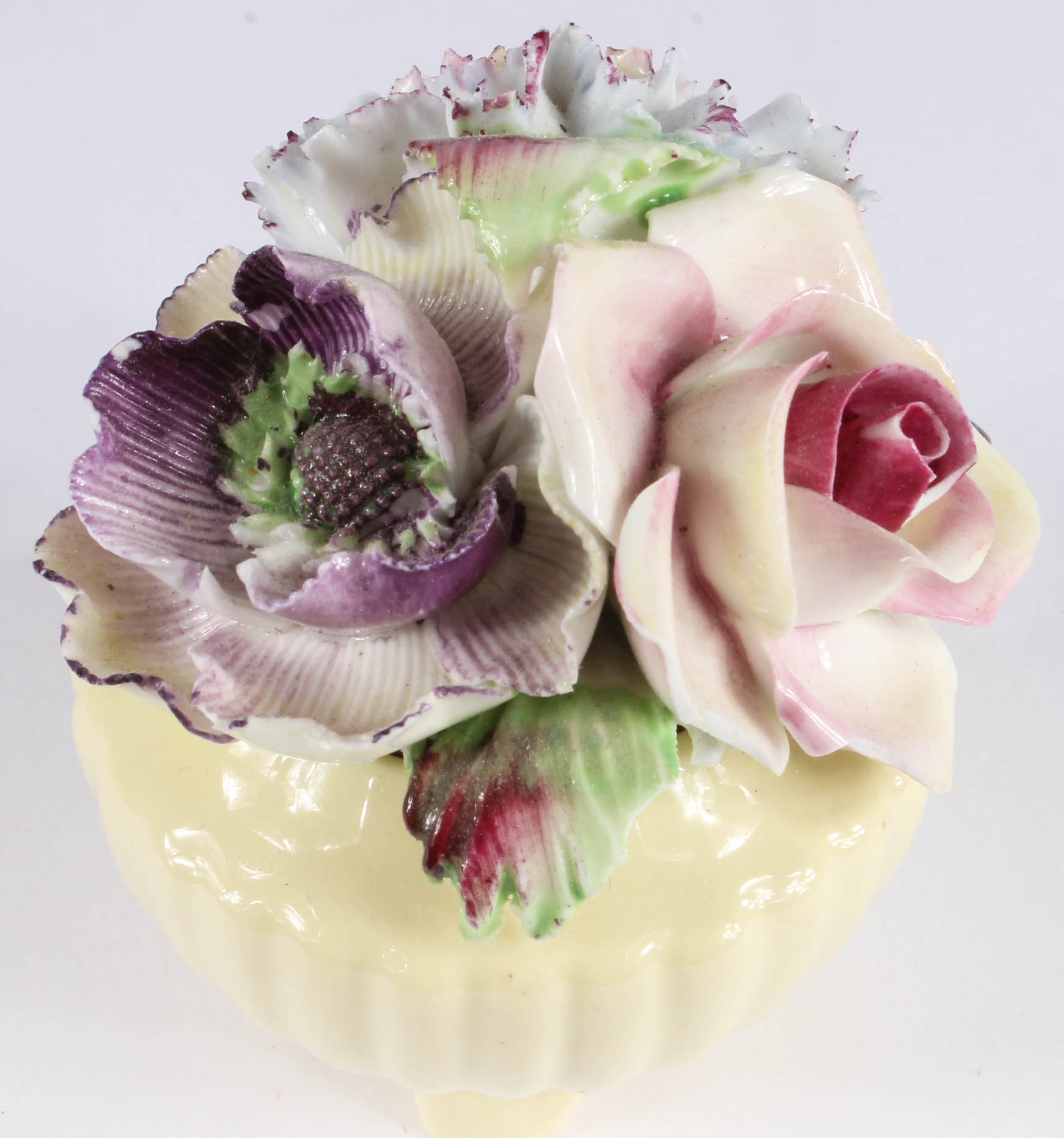 Porcelain Floral Arrangement Figurines