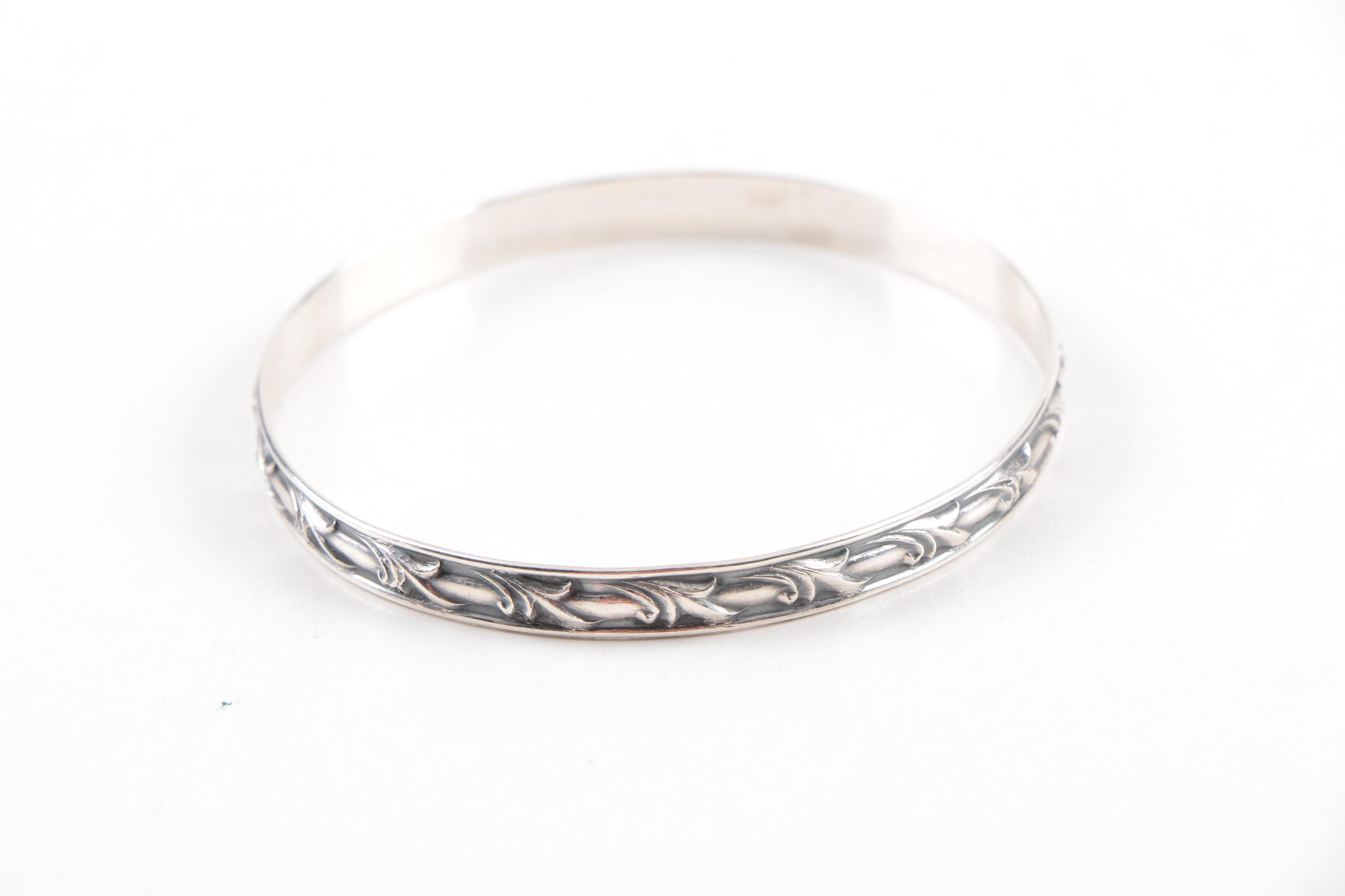 Four Sterling Silver Bracelets