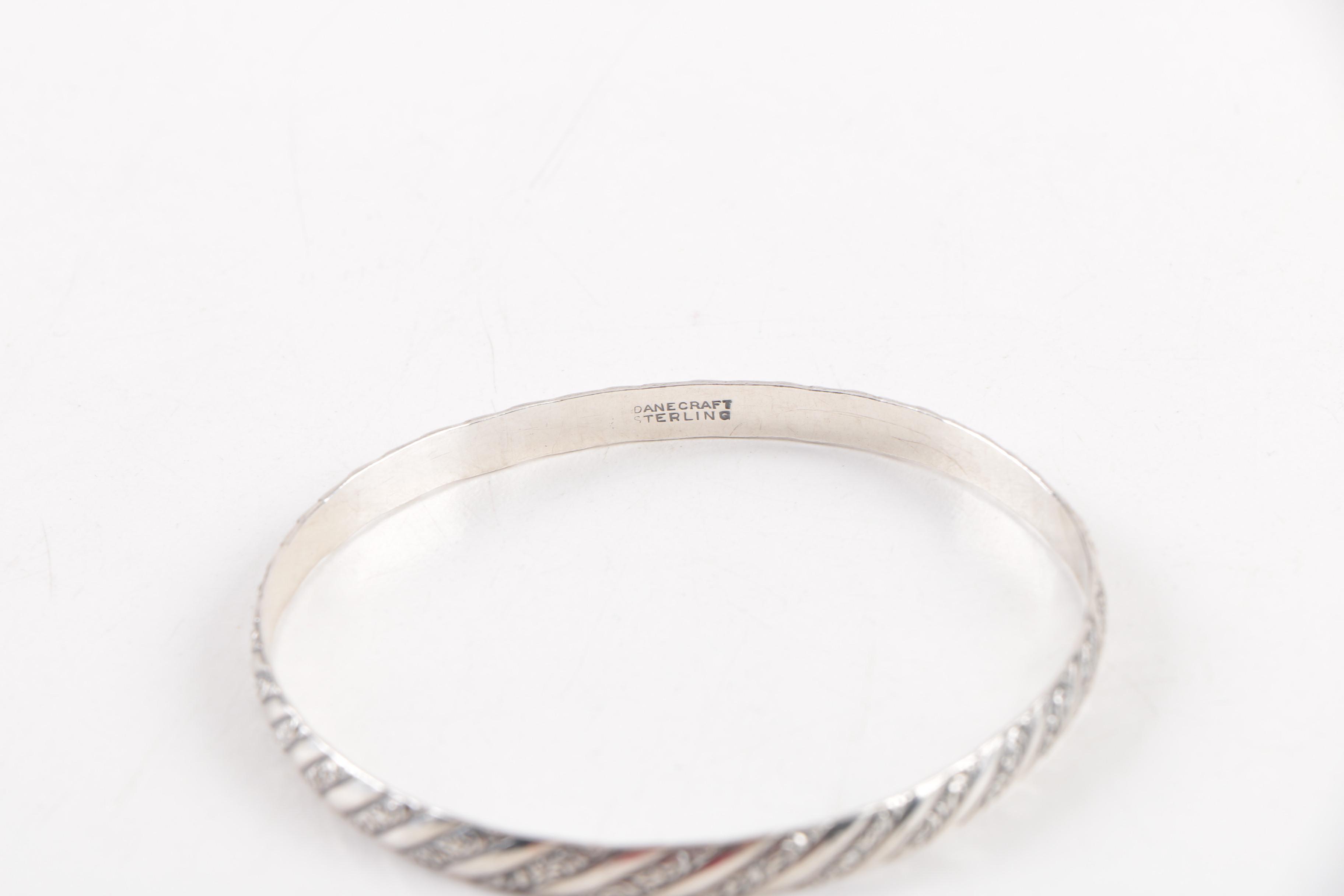 Four Sterling Silver Bracelets
