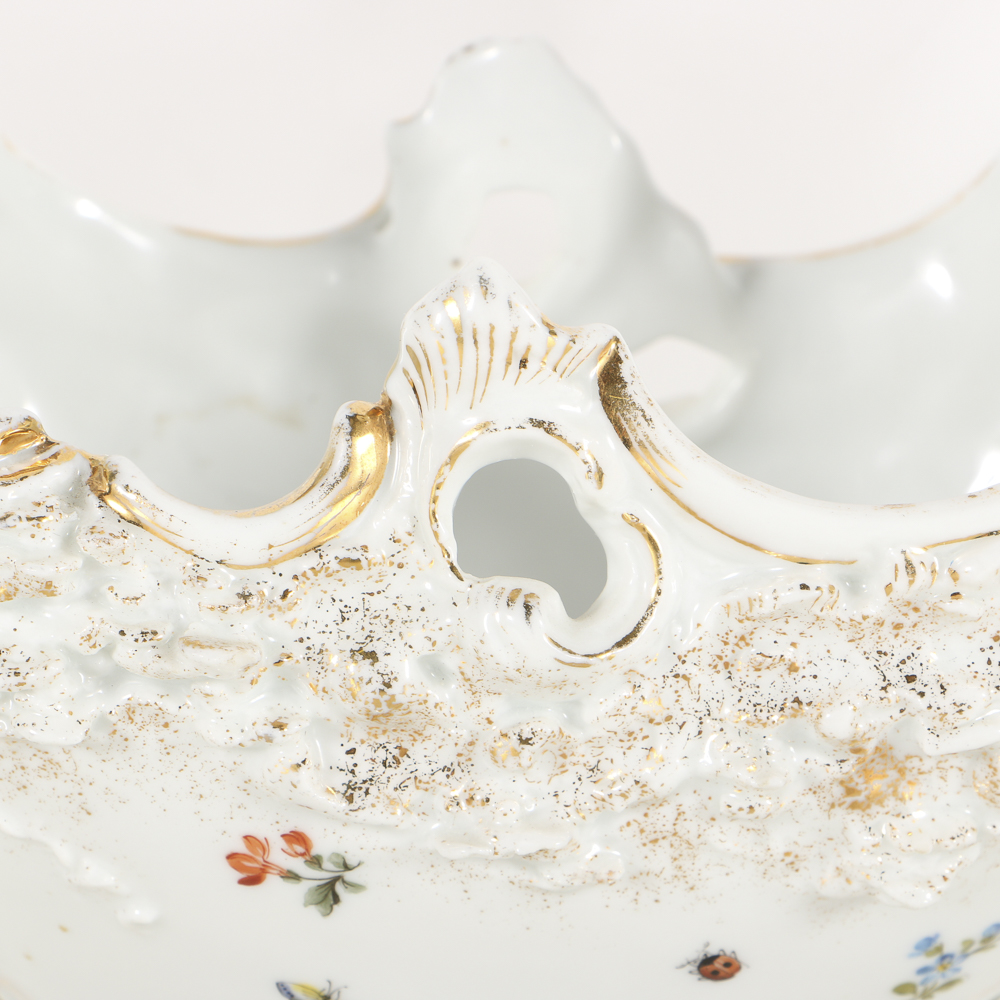 Antique Herend Porcelain Figural Centerpiece Bowl