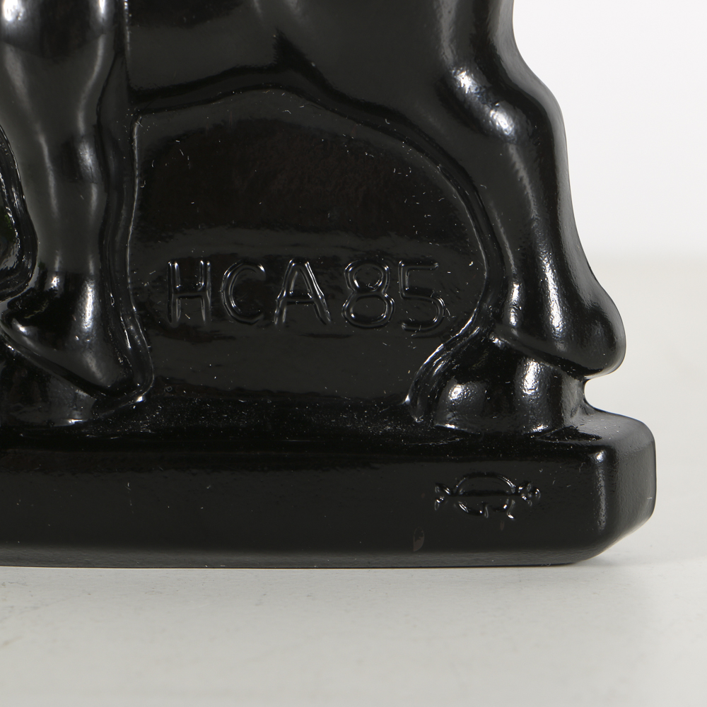 Three Imperial Glass Horse Figurines