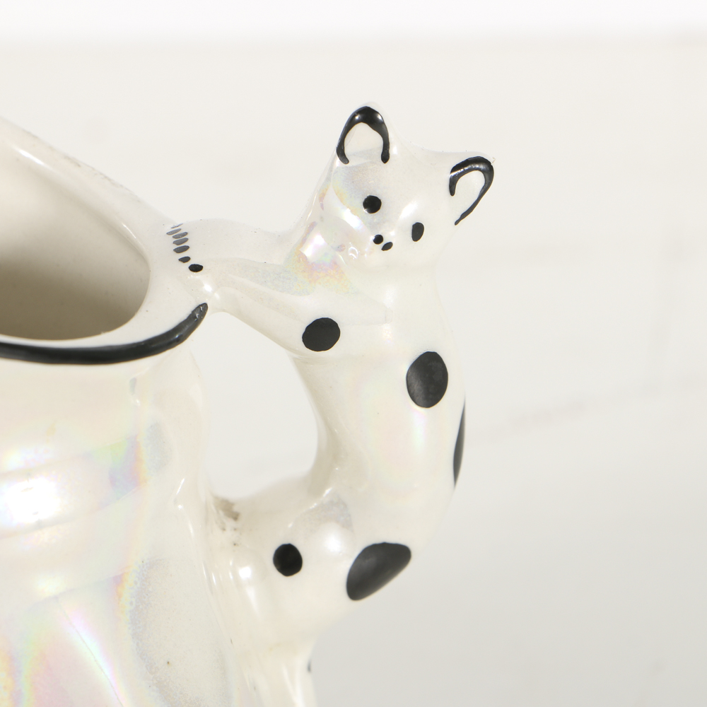 Czechoslovakia Pottery Vases and Luster Pitcher