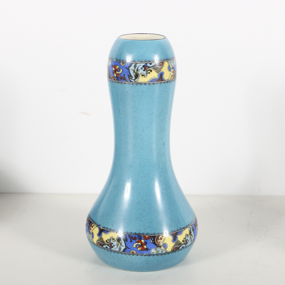 Czechoslovakia Pottery Vases and Luster Pitcher