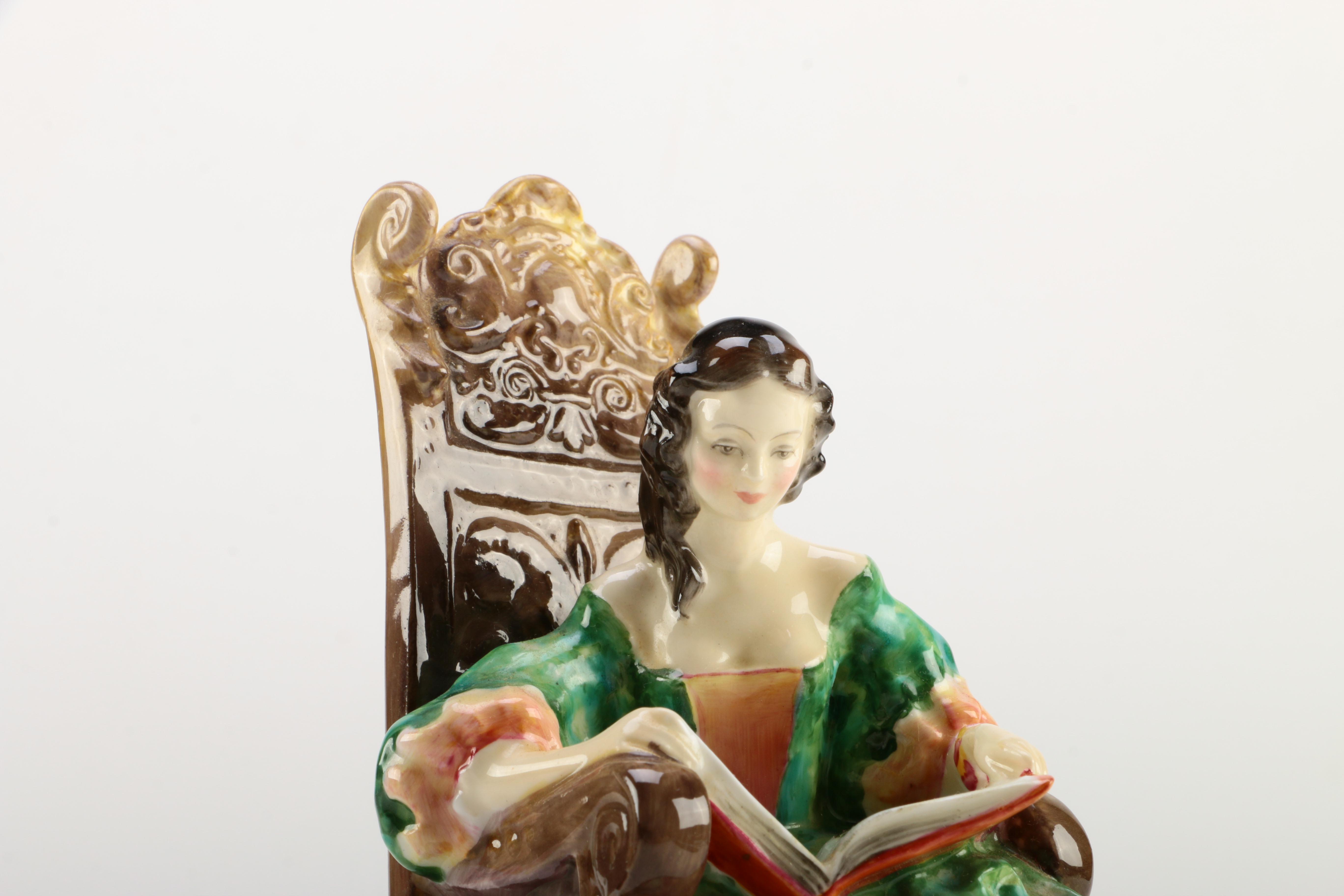 Royal Doulton Figurines Including "The Leisure Hour"