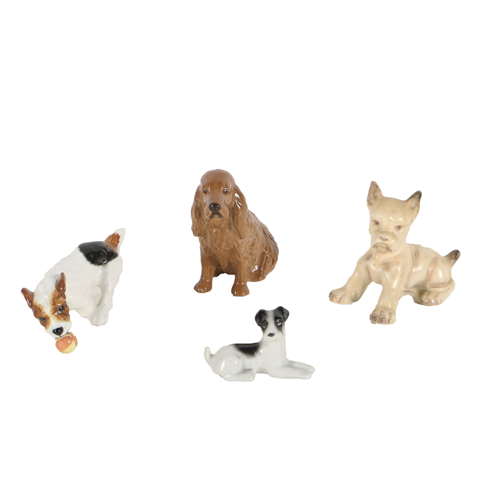 Assorted Porcelain Dog Figurines