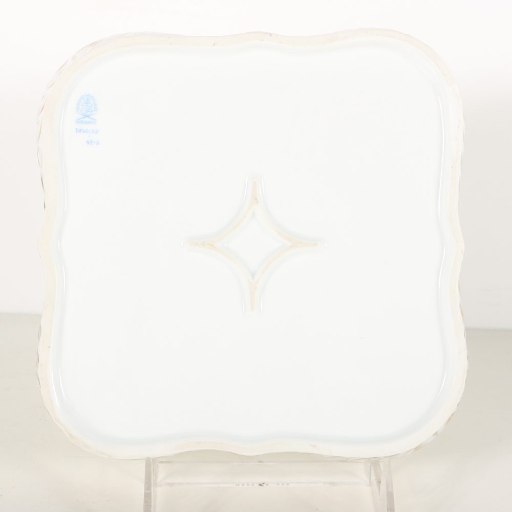 Herend "Yellow Dynasty" Gallery Tray, Cup and Saucer