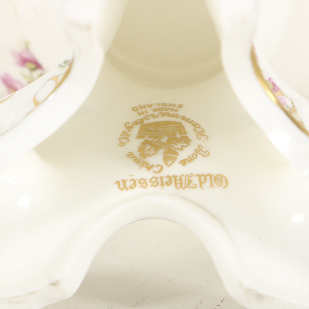 Crown Ducal Lidded Candy Dish and Hammersley Lidded Compote