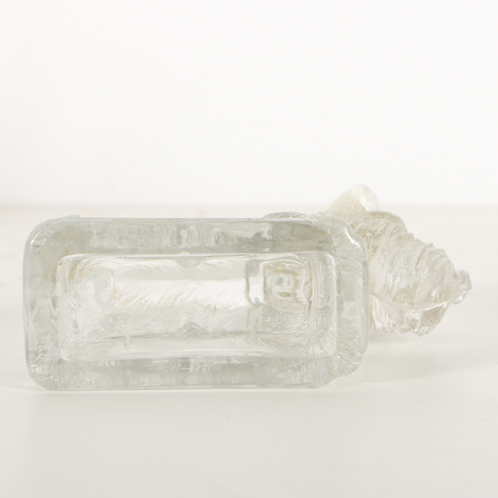 Pressed Glassed Scottie Dog Candy Container and Carnival Glass Basket