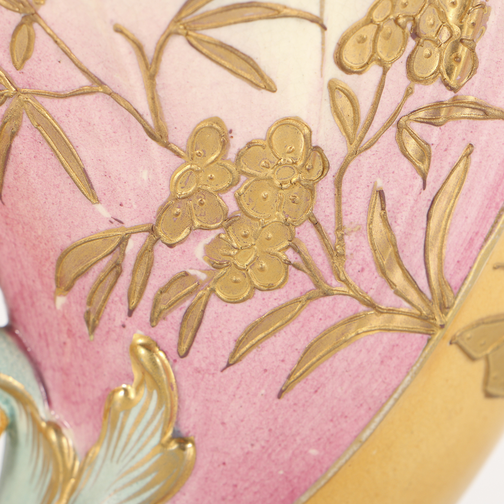 19th-Century Fischer J. Ceramic Centerpiece