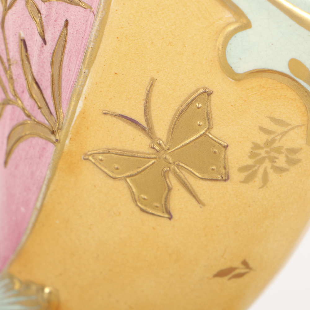 19th-Century Fischer J. Ceramic Centerpiece