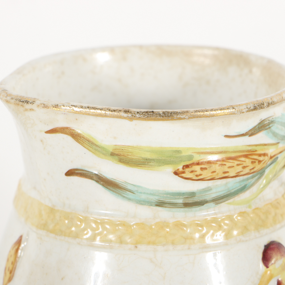 Three 19th-Century Majolica Creamer Jugs