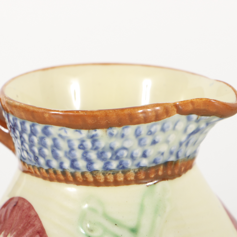 Three 19th-Century Majolica Creamer Jugs